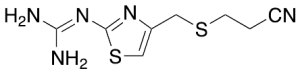 3-[[[2-[(Diaminomethylene]amino-4-thiazolyl]thio]propionitrile