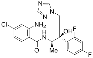 2-Amino-4-chloro-N-[(1R,2R)-2-(2,4-difluorophenyl)-2-hydroxy-1-methyl-3-(1H-1,2,4-triazol-1-yl)propyl]benzamide