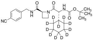 1-[(2R)-N’-Boc-2-amino-2-cyclohexylacetyl]-N-(4’-cyanobenzyl)-2-L-azetidinecarboxamide-d11