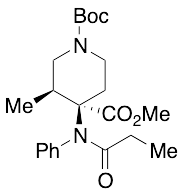 rac-1-t-Boc-3-methyl-4[N-(1-oxopropyl)-N-(phenylamino]isonipecotic Acid Methyl Ester