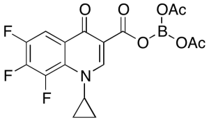 1-Cyclopropyl-6,7,8-trifluoro-1,4-dihydro-4-oxo-3-quinolinecarboxylic Acid Anhydride with Diacetyl Borate