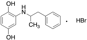 2-((1-Phenylpropan-2-yl)amino)benzene-1,4-diol Hydrobromide Salt