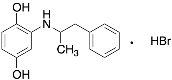 2-((1-Phenylpropan-2-yl)amino)benzene-1,4-diol Hydrobromide Salt
