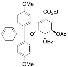 (1S,2R,6R)-6-Acetoxy-2-(bis(4-methoxyphenyl)(phenyl)methoxy)-4-(ethoxycarbonyl)cyclohex-3-en-1-yl Benzoate