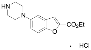 5-(1-Piperazinyl)-2-benzofurancarboxylic Acid Ethyl Ester Hydrochloride