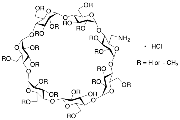 6-Monodeoxy-6-monoamino-random-methyl-Beta-cyclodextrin Hydrochloride