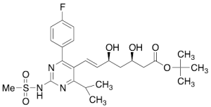 tert-Butyl-7-[4-(4-fluorophenyl)-6-isopropyl-2-mesylaminopyrimidin-5-yl]-(3R,5S)-dihydroxy-(E)-6-heptenoate