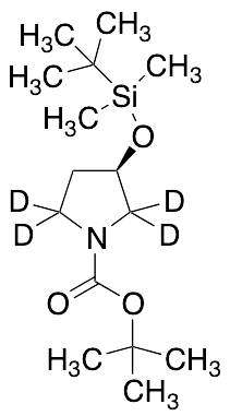 (3R)-3-[[(1,1-Dimethylethyl)dimethylsilyl]oxy]-1-pyrrolidinecarboxylic Acid 1,1-Dimethylethyl Ester-d4