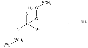 O,O-Diethyl Dithiophosphate-13C4 Ammonium Salt