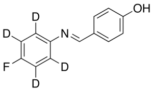4-{[(p-Fluorophenyl)imino]methyl}phenol-d4