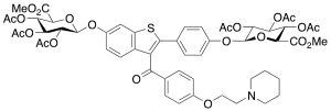 Raloxifene 6,4’-Bis(2,3,4,6-tetra-O-acetyl-Beta-D-glucuronide Methyl Ester)