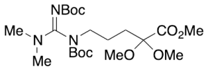 Methyl 5-(1,2-bis(tert-Butoxycarbonyl)-3,3-dimethylguanidino)-2,2-dimethoxypentanoate