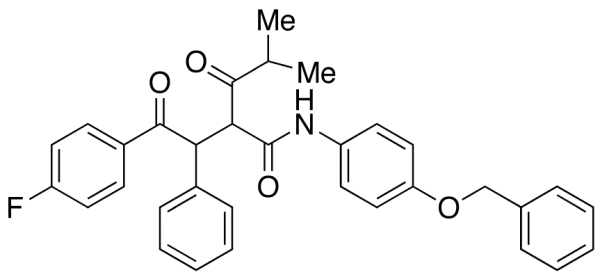 2-[2-(4-Fluorophenyl)-2-oxo-1-phenyl-ethyl]-4-methyl-3-oxo-pentanoic Acid, (4-Benzyloxy-phenyl)-amide