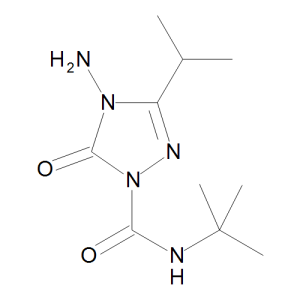 4-Amino-N-(1,1-dimethylethyl)-4,5-dihydro-3-(1-methylethyl)-5-oxo-1H-1,2,4-triazole-1-carboxamide