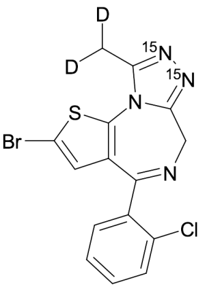 Brotizolam-D₂ (Major) ¹⁵N₂