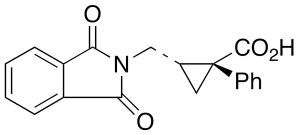 cis-1-Phenyl-2-(phthalimidomethyl)cyclopropanecarboxylic Acid