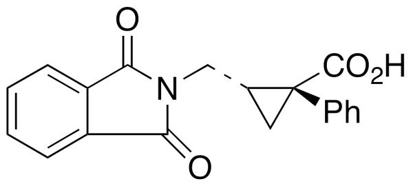 cis-1-Phenyl-2-(phthalimidomethyl)cyclopropanecarboxylic Acid