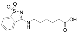 6-[(1,1-Dioxo-1,2-benzothiazol-3-yl)amino]hexanoic Acid