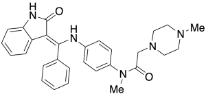 N-[4-[[(Z)-(1,2-Dihydro-2-oxo-3H-indol-3-ylidene)phenylmethyl]amino]phenyl]-N,4-dimethyl-1-piperazineacetamide