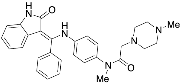 N-[4-[[(Z)-(1,2-Dihydro-2-oxo-3H-indol-3-ylidene)phenylmethyl]amino]phenyl]-N,4-dimethyl-1-piperazineacetamide
