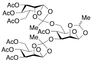 4-O-Acetyl-3,6-di-O-(3,4,6-tri-O-acetyl-Beta-D-mannopyranosyl-ethylidyne)-1,2-O-ethylidene-Beta-D-mannopyranose