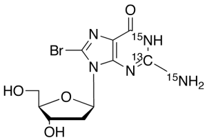 8-Bromo-2’-deoxyguanosine-13C,15N2