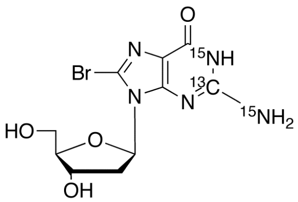 8-Bromo-2’-deoxyguanosine-13C,15N2