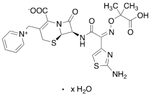 Ceftazidime Hydrate (~5% Sodium Carbonate as stabilizer)