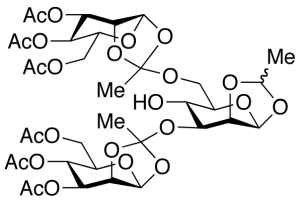 3,6-Di-O-(3,4,6-tri-O-acetyl-Beta-D-mannopyranosylethylidyne)-1,2-O-ethylidene-Beta-D-mannopyranose