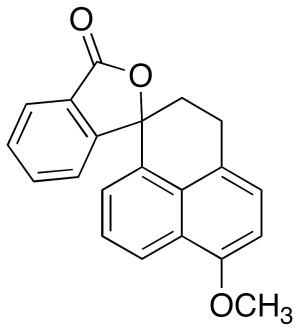 2',3'-Dihydro-7-methoxy-spiro[isobenzofuran-1(3H),1'-[1H]phenalen]-3-one