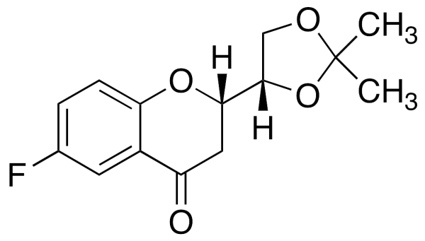 (1’S,2S)-2-[(1’,2’-O-Isopropylidene)dihydroxyethyl]-6-fluorochroman-4-one