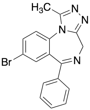 8-Bromo-1-methyl-6-phenyl-4H-s-triazolo[4,3-a][1,4]benzodiazepine
