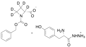 1-Benzyl D-1,2-azetidinedicarboxylate-d5 with L-Hydrazide Tyrosine