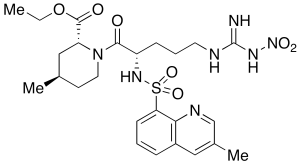 N-Nitro-1,2,3,4-tetradehydro Argatroban Ethyl Ester