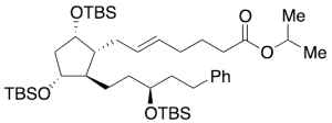 (E)-7-((1R,2R,3R,5S)-3,5-Bis((tert-butyldimethylsilyl)oxy)-2-((S)-3-((tert-butyldimethylsilyl)oxy)-5-phenylpentyl)cyclopentyl)hept-5-enoic Acid Isopropyl Ester