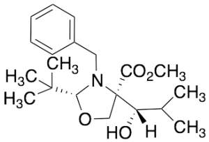 (2R,4S)-2-t-Butyl-N-benzyl-4-[1-(S)-hydroxy-2-methylpropyl]-oxazolidine-4-carboxylic Acid, Methyl Ester