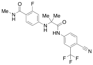 4-[[2-[[4-Cyano-3-(trifluoromethyl)phenyl]amino]-1,1-dimethyl-2-oxoethyl]amino]-2-fluoro-N-methyl-benzamide