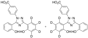 Deferasirox-d4 (major)(Mixture of 6-hydroxyphenyl-d4 isomers)