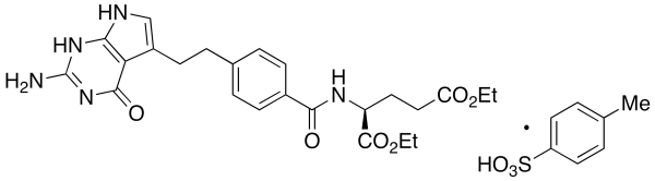 N-[4-[2-(2-Amino-4,7-dihydro-4-oxo-3H-pyrrolo[2,3-d]pyrimidin-5-yl)ethyl]benzoyl]-L-glutamic Acid 1,5-Diethyl Ester 4-Methylbenzenesulfonate
