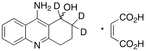 9-Amino-1,2,3,4-tetrahydroacridin-1-ol-d3 Maleate