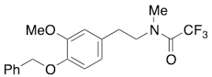N-Methyl-N-trifluoroacetyl-4-benzyloxy-3-methoxyphenethylamine