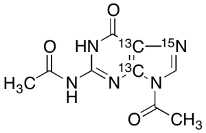 N2,9-Diacetylguanine-13C2,15N