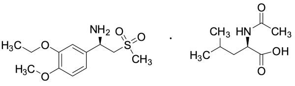 (R)-1-(3-Ethoxy-4-methoxyphenyl)-2-(methylsulfonyl)ethylamine N-Acetyl-D-leucine Salt
