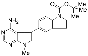 5-(1-tert-Butyloxycarbonyl-2,3-dihydro-1H-indol-5-yl)-7-methyl-7H-pyrrolo[2,3-d]pyrimidin-4-amine