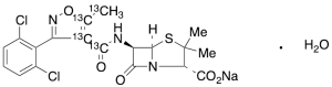 Dicloxacillin-13C4 Sodium Salt Monohydrate