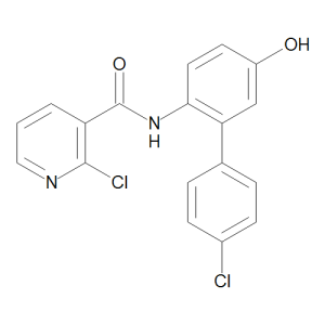 2-Chloro-N-(4'-chloro-5-hydroxy[1,1'-biphenyl]-2-yl)-3-pyridinecarboxamide