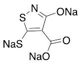 2,3-Dihydro-5-mercapto-3-oxo-4-isothiazolecarboxylic Acid Trisodium Salt