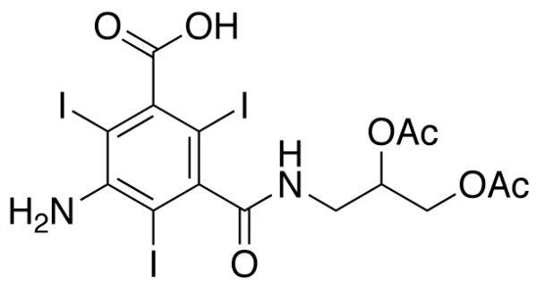 3-Amino-5-[[[2,3-bis(acetyloxy)propyl]amino]carbonyl]-2,4,6-triiodo-benzoic Acid