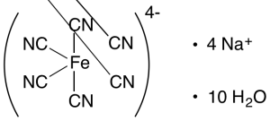Sodium hexacyanoferrate(II) decahydrate