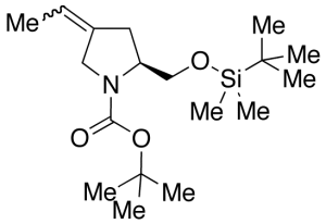 (2S)-2-[[(tert-Butyldimethylsilyloxy]methyl]-4-ethylidene-1-pyrrolidinecarboxylic Acid tert-Butyl Ester